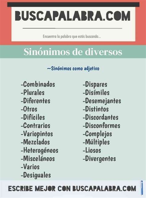 diverso sinonimo|definir diversas.